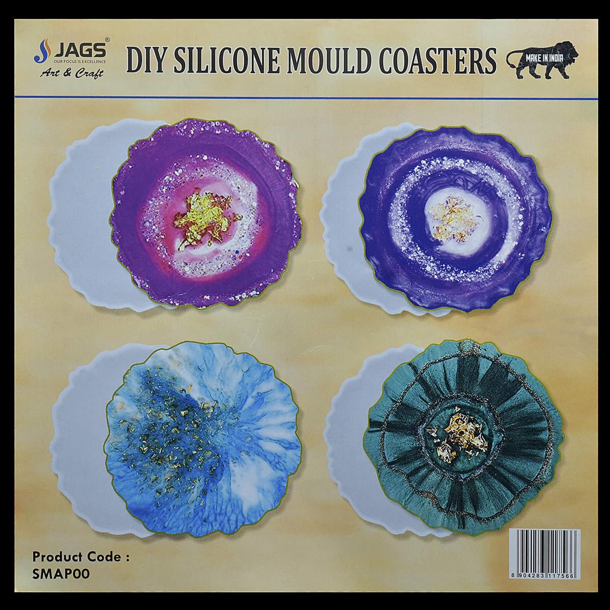 110-Lotus Flower Resin Coaster (1) 