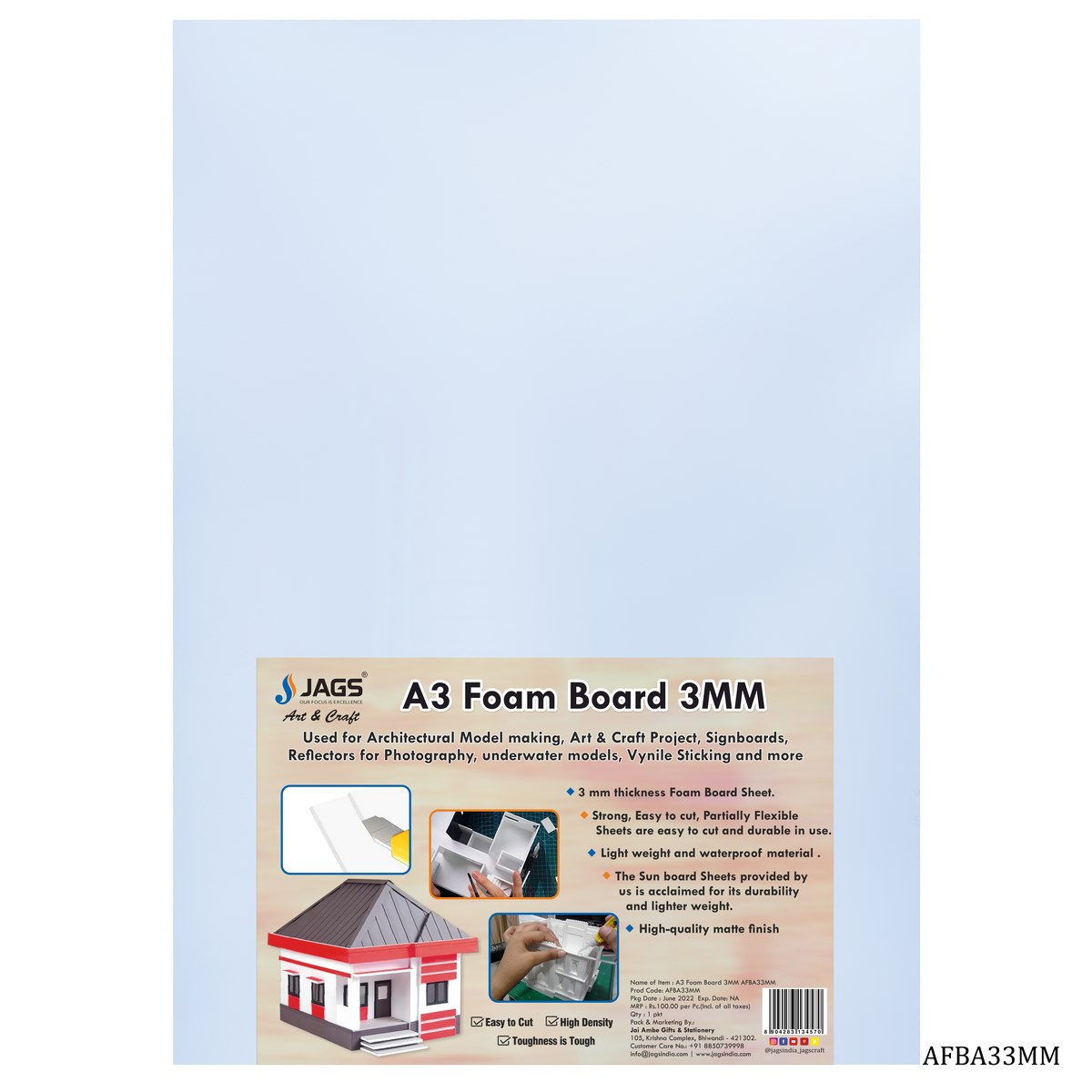 Foam Board 3MM A3 AFBA33MM | CIY